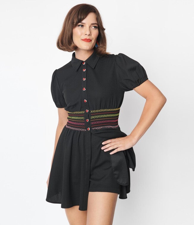 Smak Parlour Black Callie Shorts, , alternate image number 7