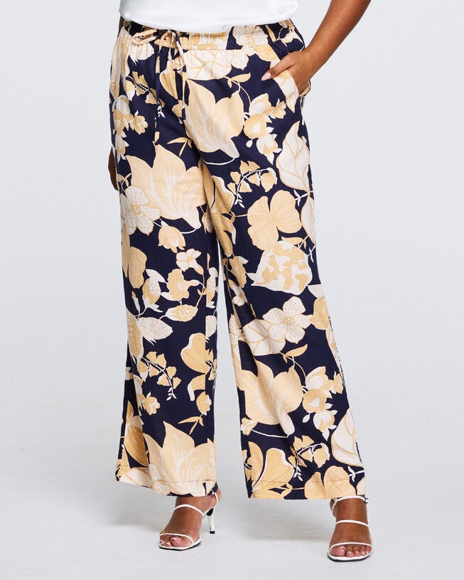 Valencia Floral Pant, Print / Navy, hi-res image number 0