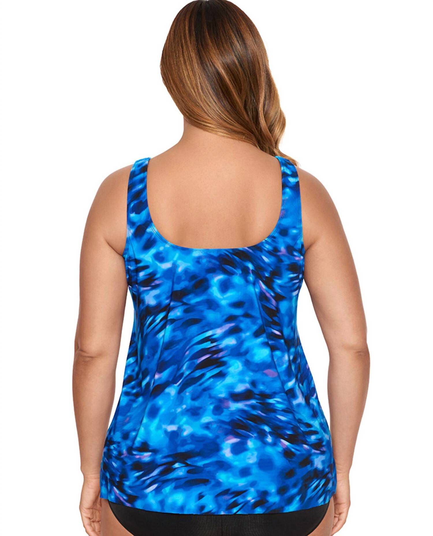 URSULA UNDERWIRE TANKINI TOP, Blue / Azure Blue, alternate image number 1