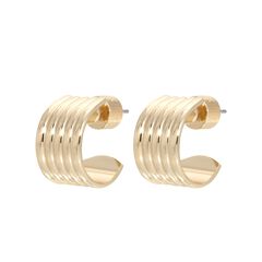 Mini .5" Logan Hoops Gold