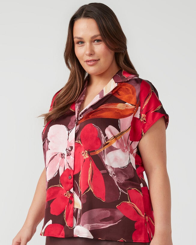 Scarlett Shirt, Print / Pink, alternate image number 2