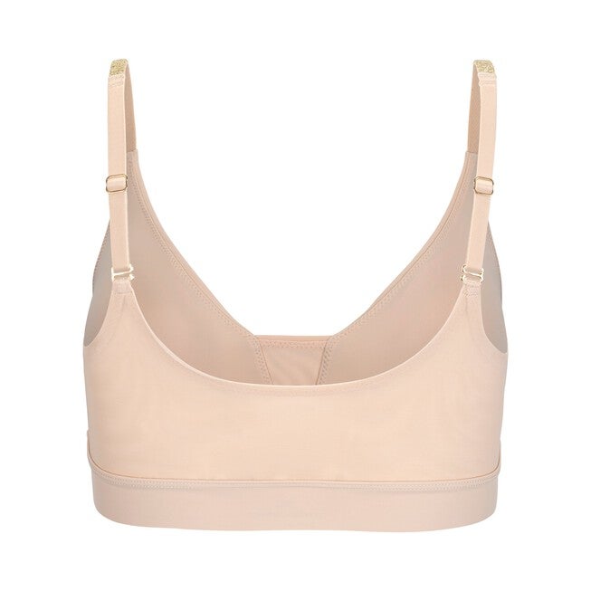 Soft Bra with Mesh, Smoke Grey / Cream, alternate image number 1