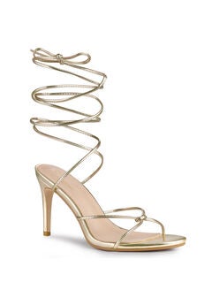 Lace Up Slingback Strappy Stiletto Heels Sandals