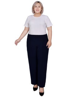 Wide Waistband Pull-On Pants