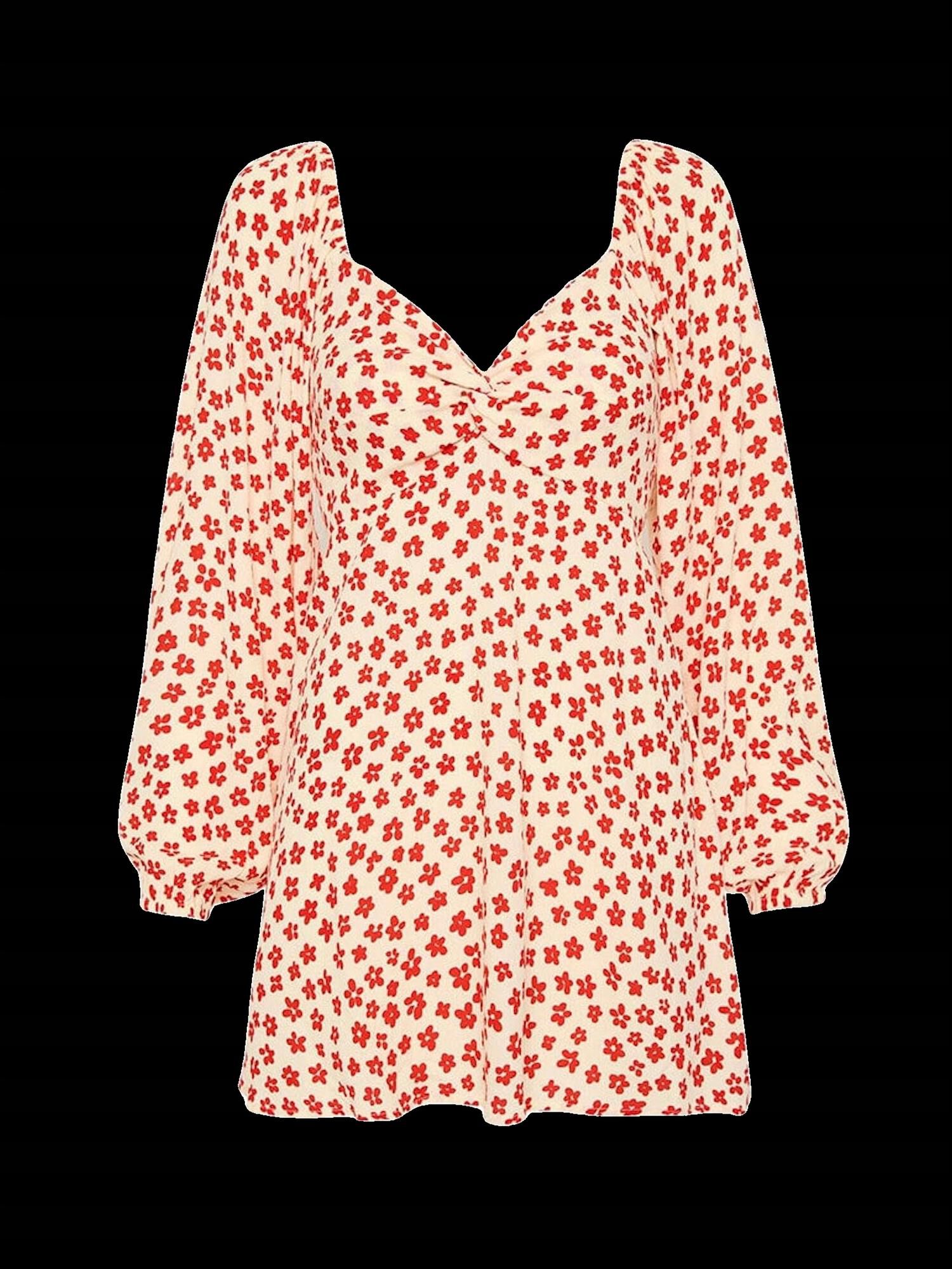 AMIAS MINI DRESS IN GITA FLORAL RED, , alternate image number 5