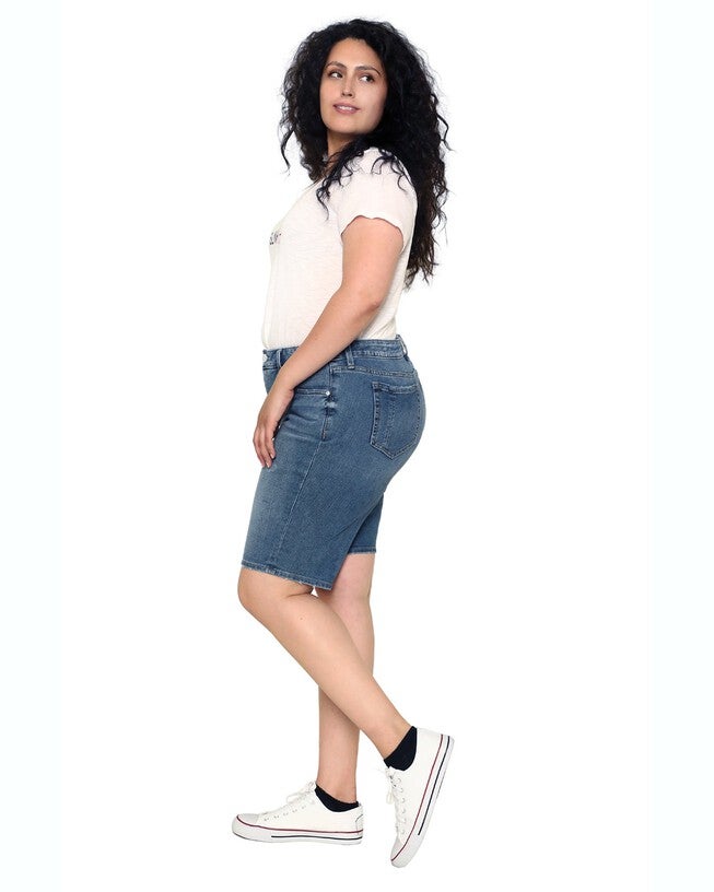 Mid Rise Bermuda - Frances, FRANCES / Medium Wash, alternate image number 1