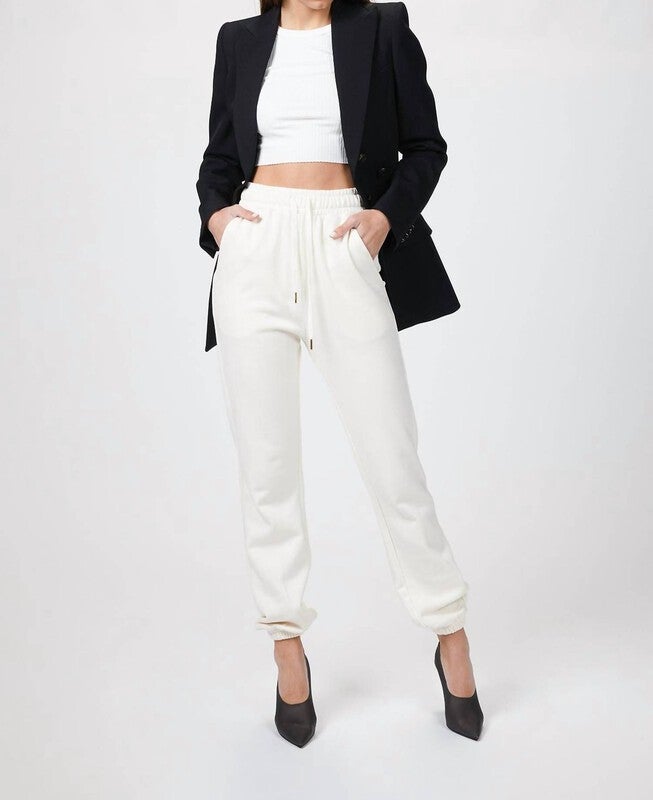 Sweatpants Jogger in Off White, Off White / White, hi-res image number 0