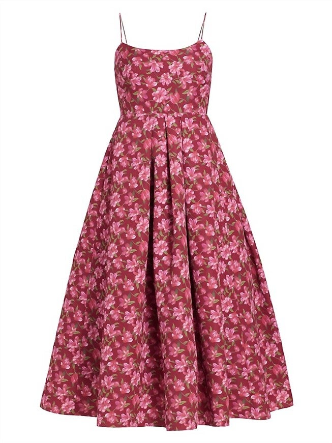 AUDRA DRESS, Bordeaux Bloom / Pink, alternate image number null
