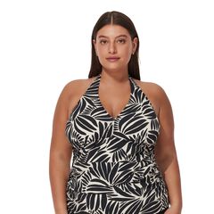 Comeback Plus Size Halter Tankini Top