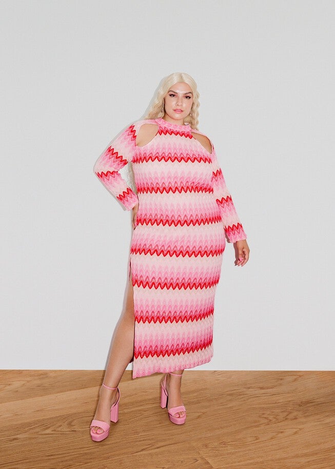 Barbie Knit Midi Dress | Dia & Co Barbie Knit Midi Dress | Dia & Co
