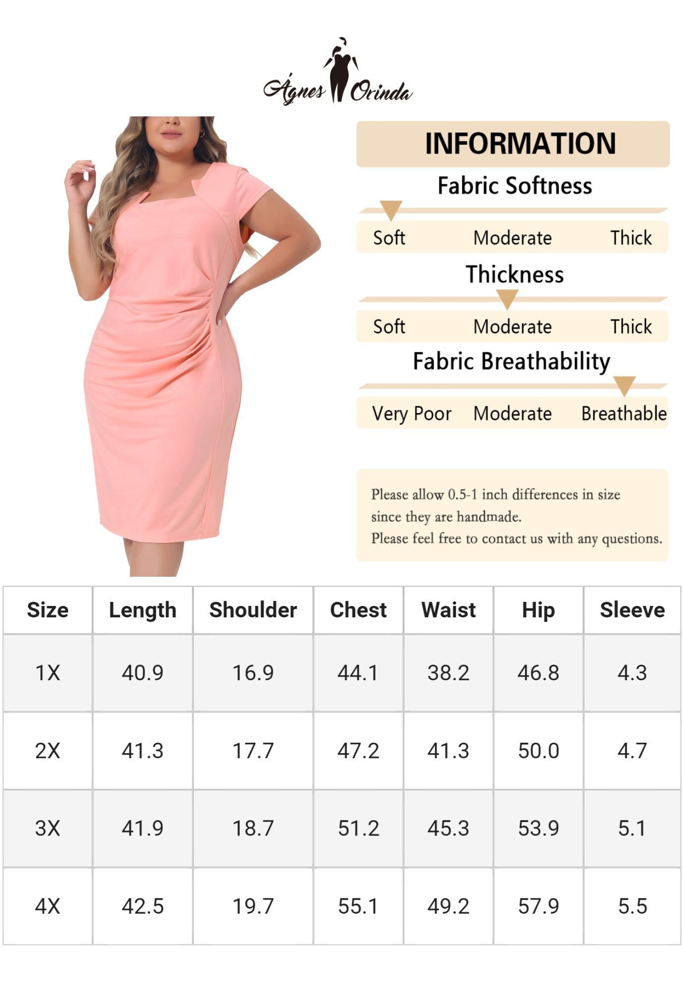 Cap Sleeve Ruched Cocktail Business Midi Pencil Dress, Pink / Pink, alternate image number 4