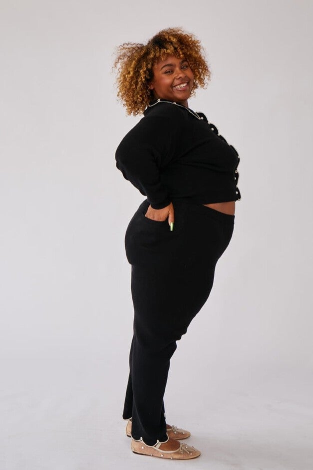 CUPCAKE CARDIGAN, BLACK / Black, alternate image number null