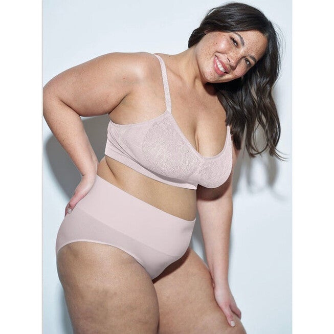 HIGH RISE SMOOTHING BRIEF, Vintage Rose / Mauve, hi-res image number 0