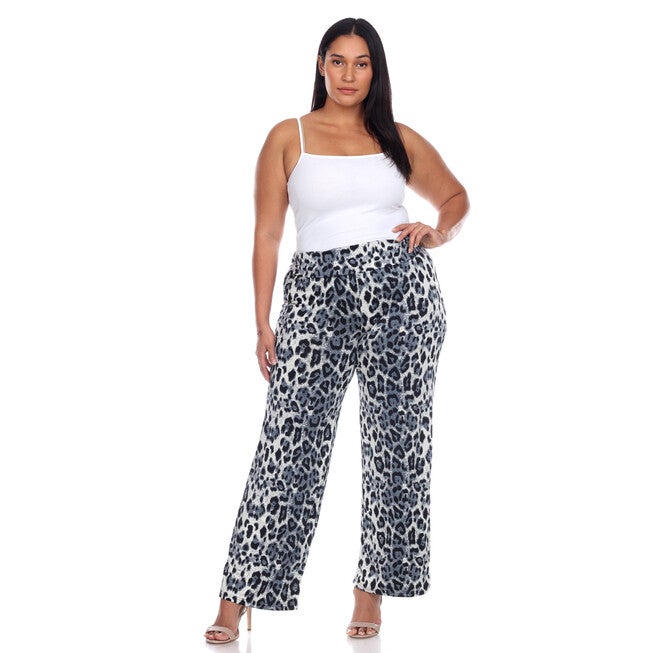 Cheetah Print Palazzo Pants, , alternate image number 9
