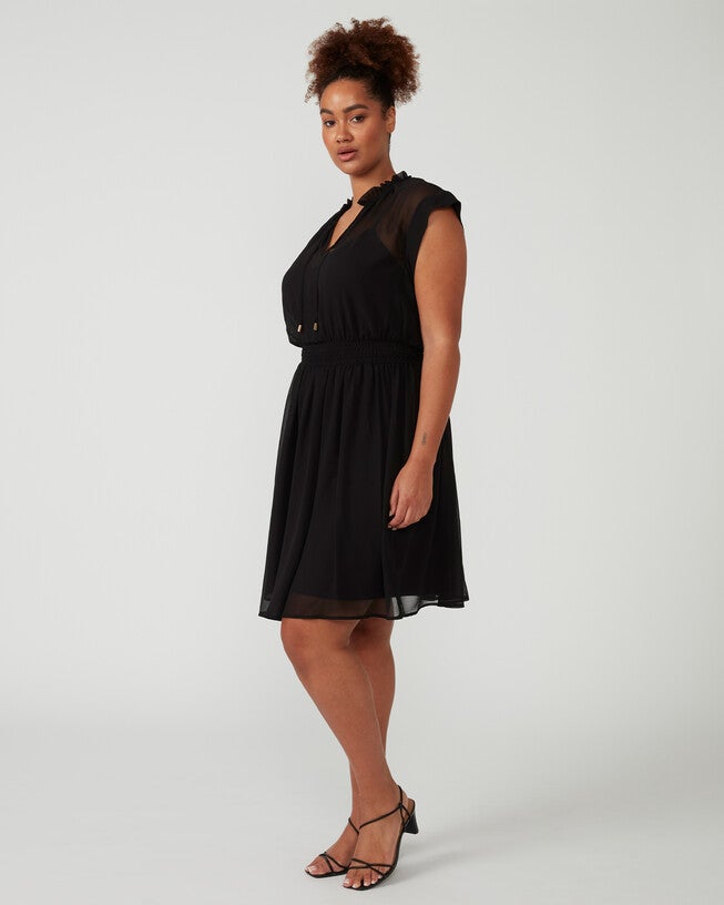 Utah Dress, Black / Black, alternate image number 2