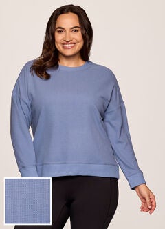 Off Days Relaxed Waffle Knit Top