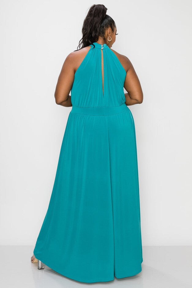 MICHELLE HALTER MAXI DRESS, , alternate image number null