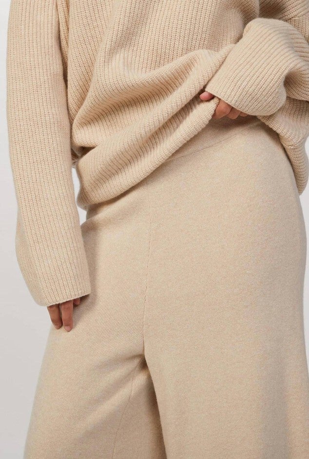 KORA TRICOT PANT IN BEIGE, Beige / Beige, alternate image number null