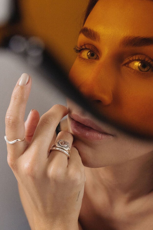 The Zodiac Ring | Silver, Silver / Silver, alternate image number 3