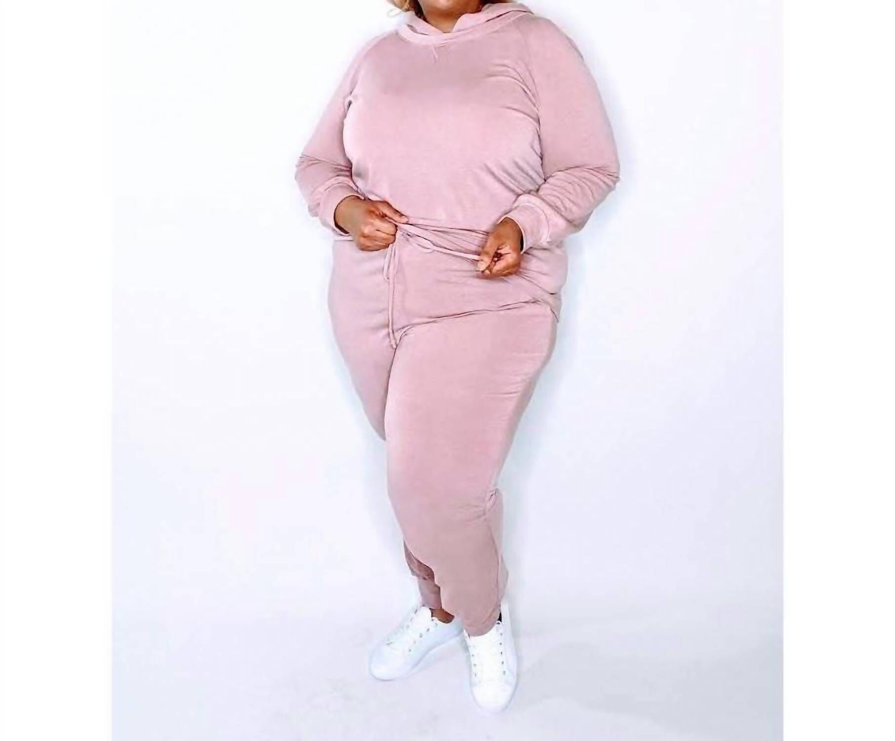 CASUAL JOGGER SET IN MAUVE, Mauve / Pink, hi-res image number 0