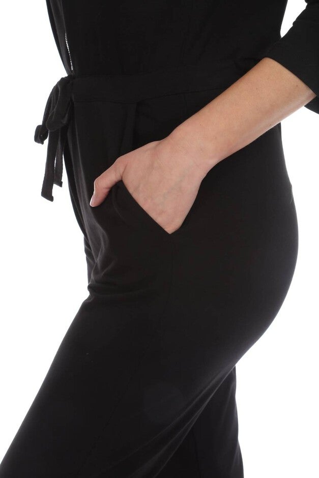 CITY GIRL JUMPSUIT IN BLACK, Black / Black, alternate image number null