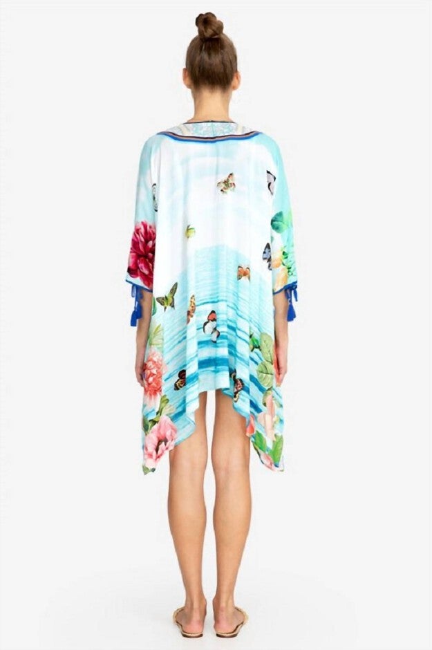 COSTA AZUL SHORT KIMONO COVER UP IN MULTI, , alternate image number 2