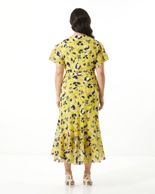Brianna Dress, DAFFODIL MULTI / Yellow, alternate image number 1