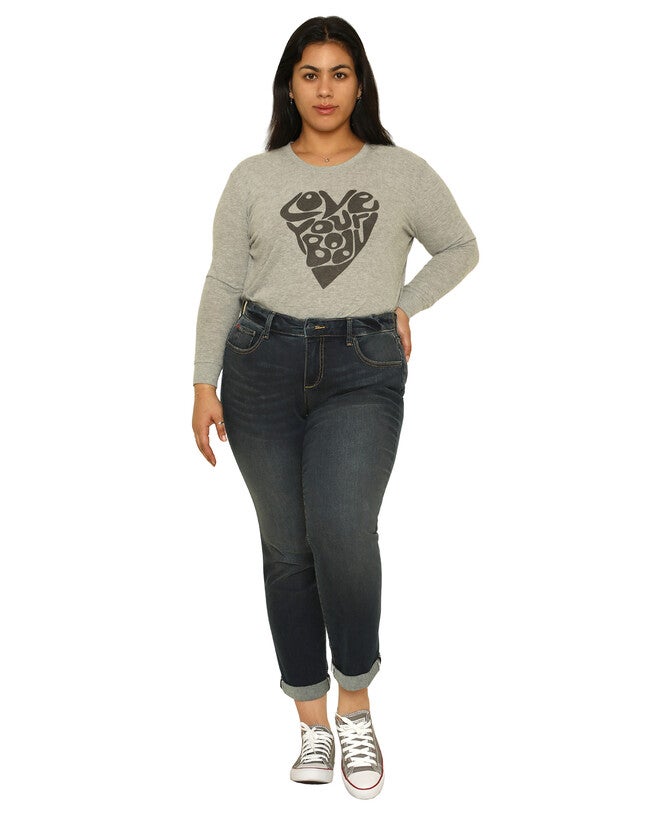 Mid Rise Boyfriend - Vida, VIDA / Dark Wash, hi-res image number 0