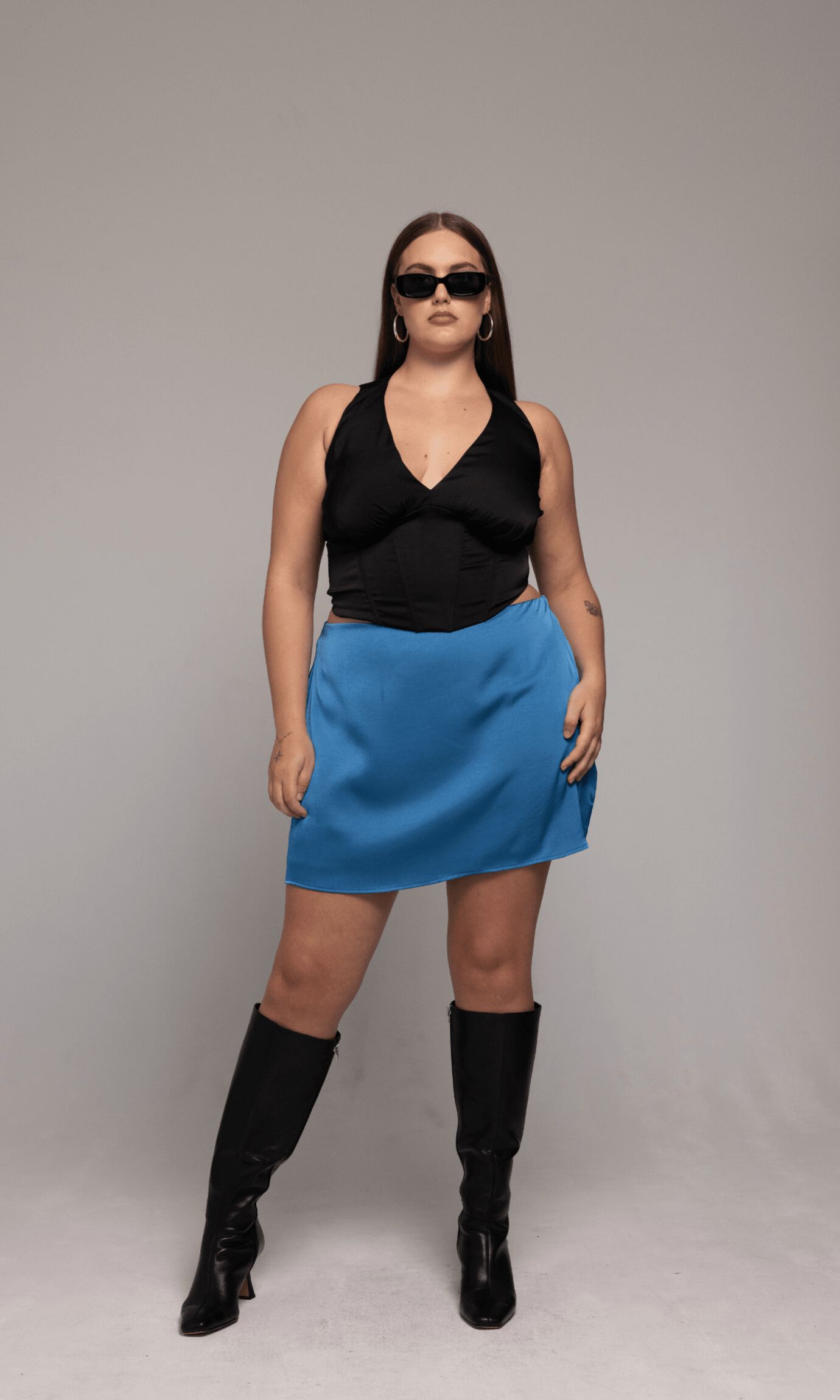 Penelope Skirt, Blue / Light Blue, alternate image number 4