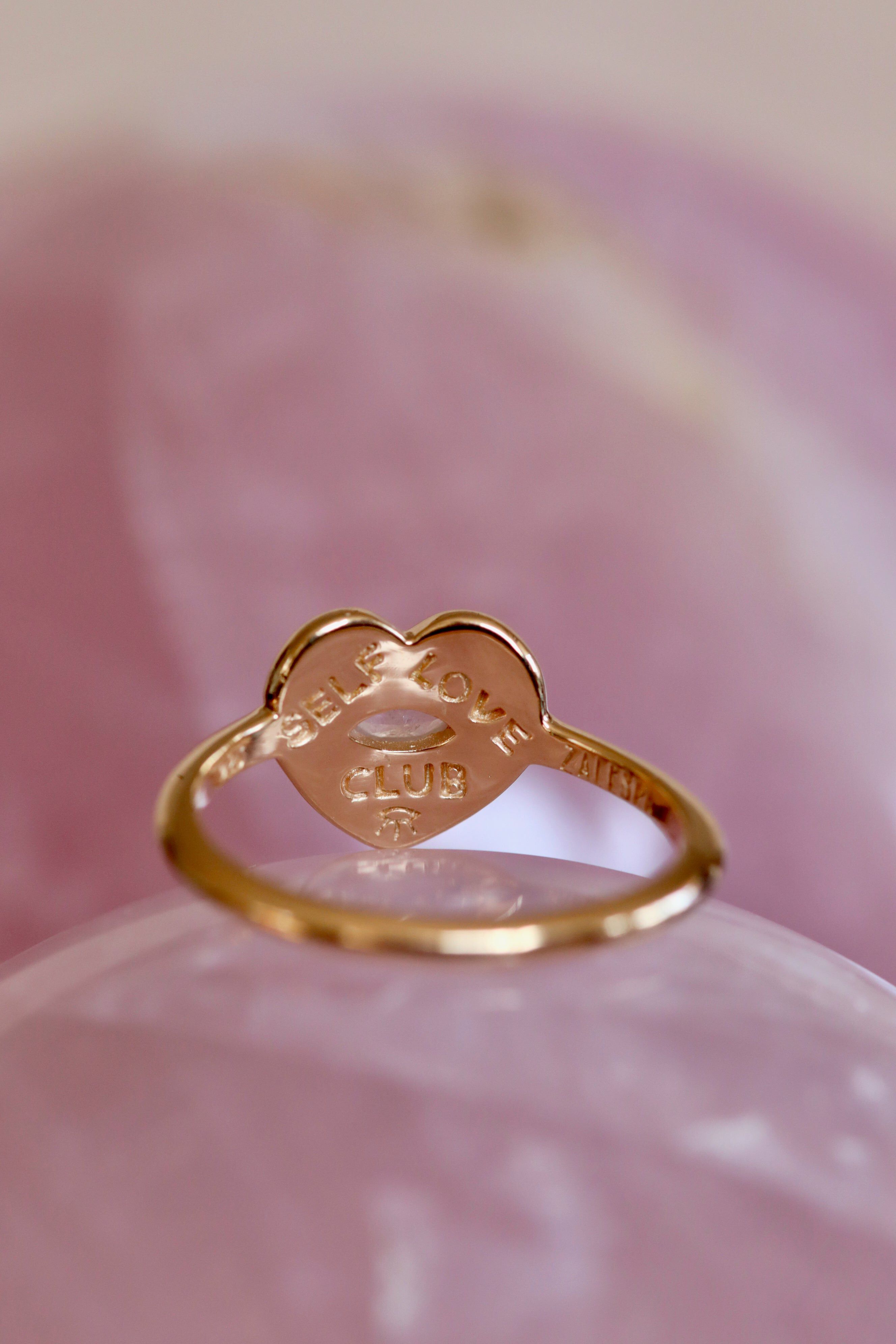 The Self Love Club Ring | Gold, Gold / Gold, alternate image number 2