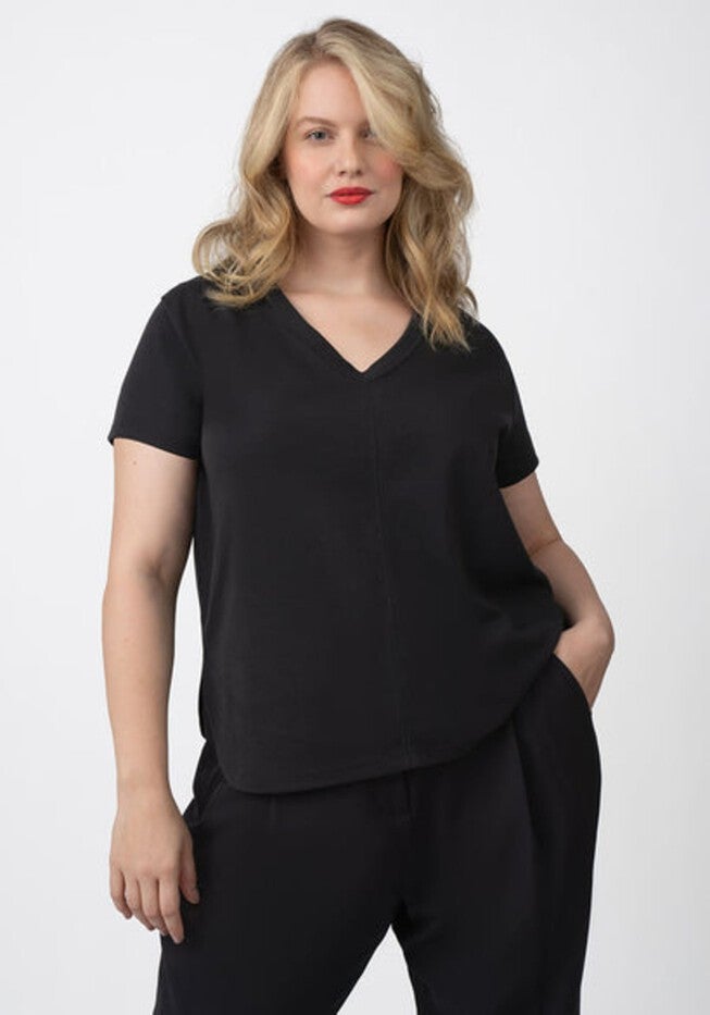 COOLROSE LUXE REVERSIBLE TEE SHIRT, Jet Black / Black, hi-res image number 0
