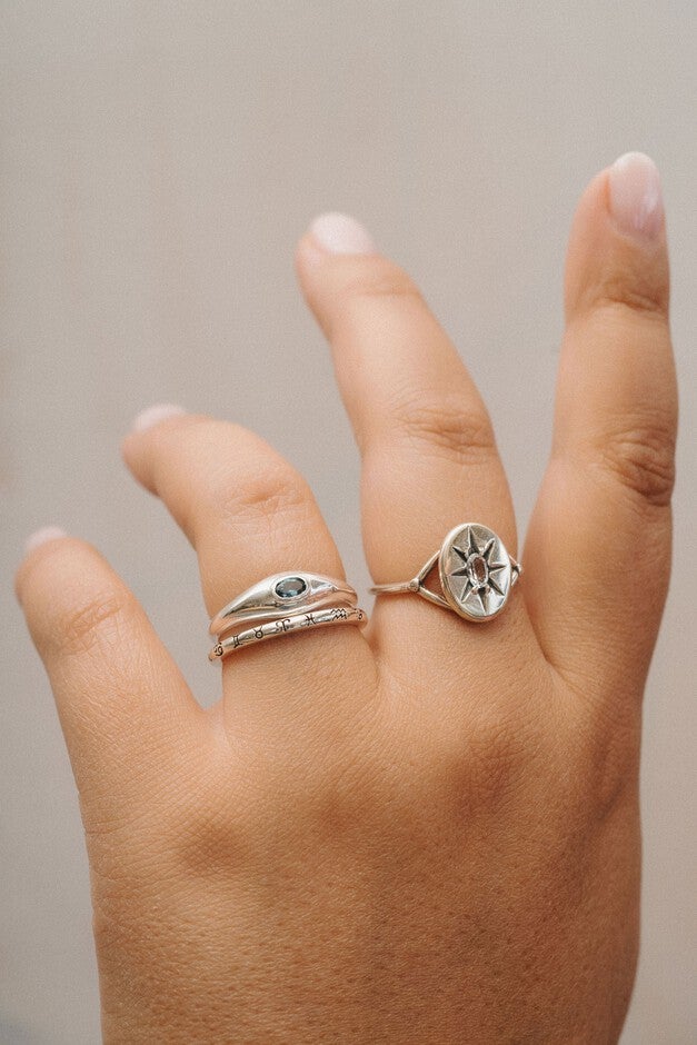 The Neptune Ring | Silver, Silver / Silver, alternate image number 1