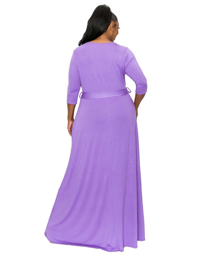 MIKA WRAP DRESS, Lilac / Purple, alternate image number 1