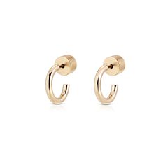 Jeanne Huggie Hoops Gold
