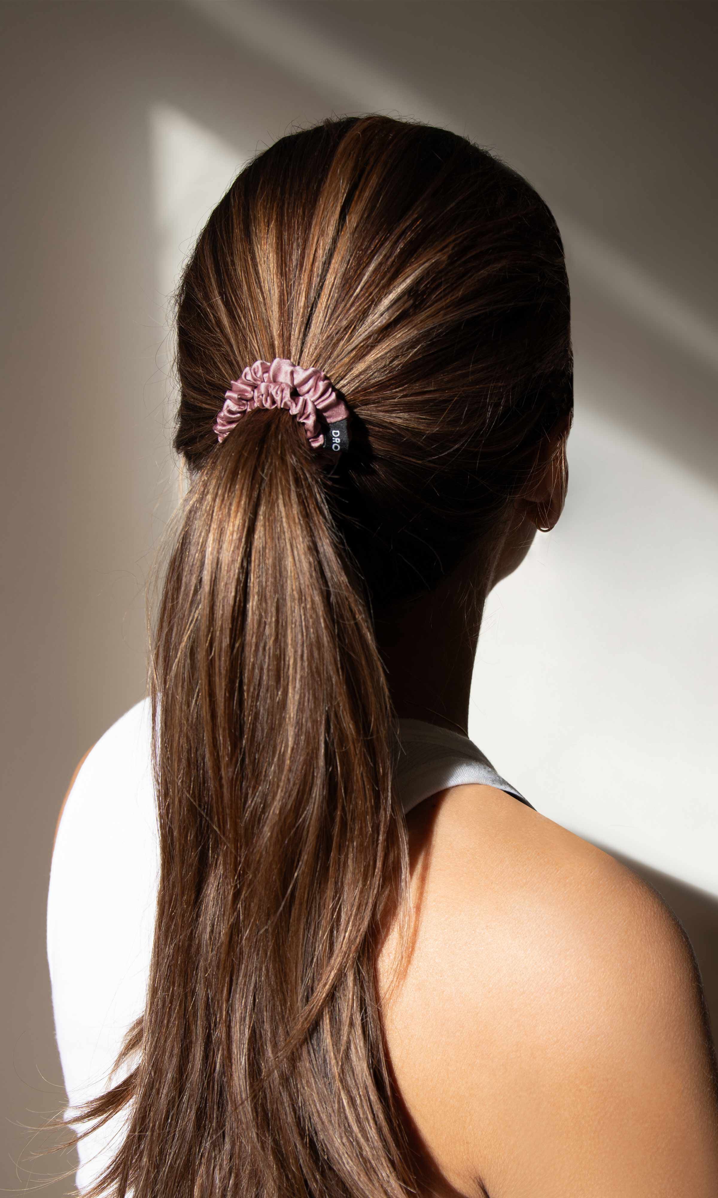 Skinny Scrunchie Set, Damask Rose / Pink, alternate image number 3