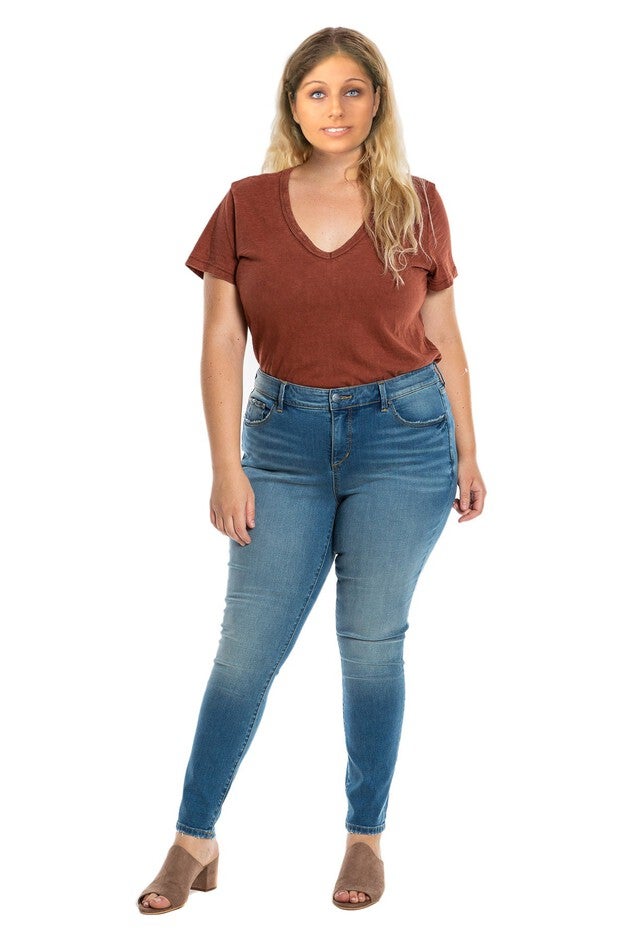 Mid Rise Skinny - Aimee, AIMEE / Medium Wash, hi-res image number 0