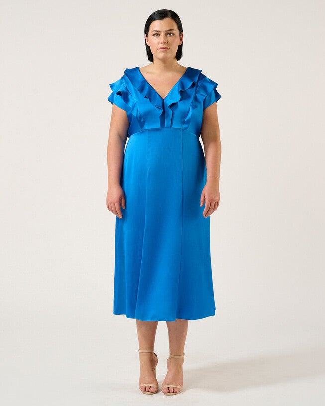 Poseidon Dress, Cobalt / Royal Blue, hi-res image number null