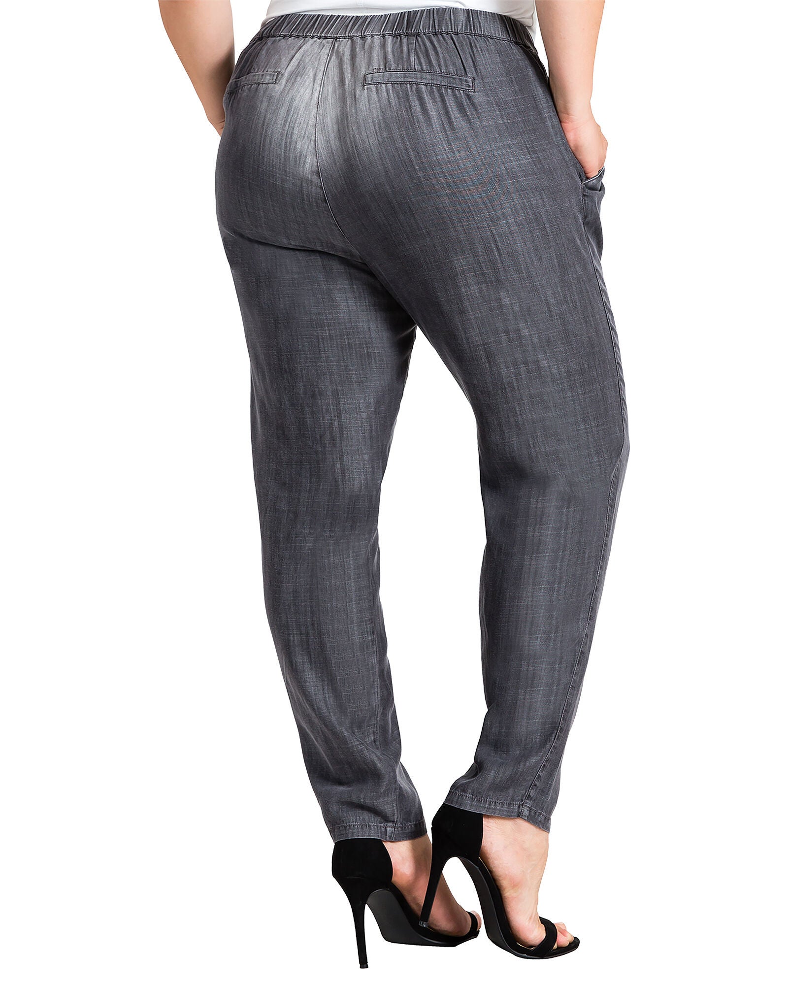 Louise Pleat Front Light Wash Tencel Pants, , alternate image number 5