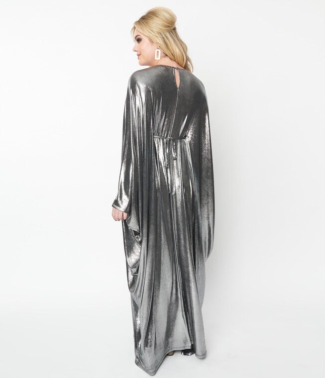 Smak Parlour Silver Batwing Caftan, , alternate image number 7