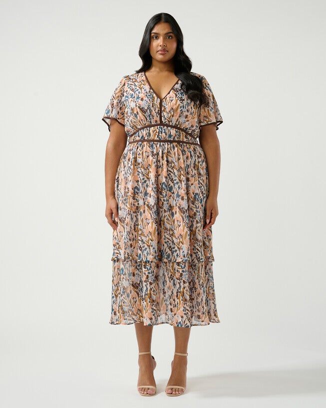 Bellarosa Dress, Coral Reef / Pink, hi-res image number null