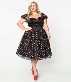 Unique Vintage Plus Size Black Cupid