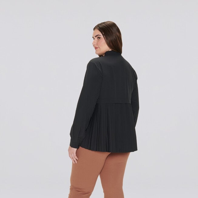 Adeline Long Sleeve Top, Black / Black, alternate image number null