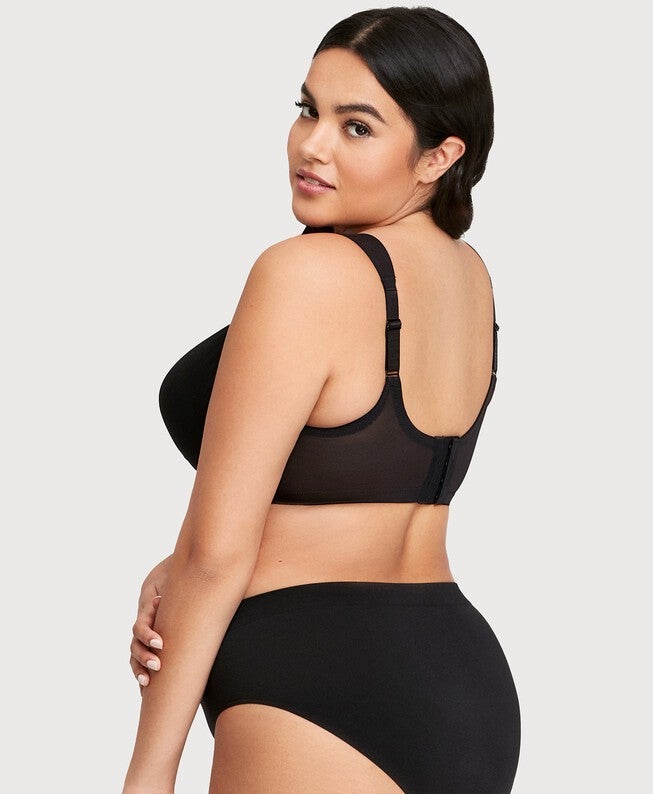 MagicLift Seamless Support T-Shirt Bra, Black / Black, alternate image number 1