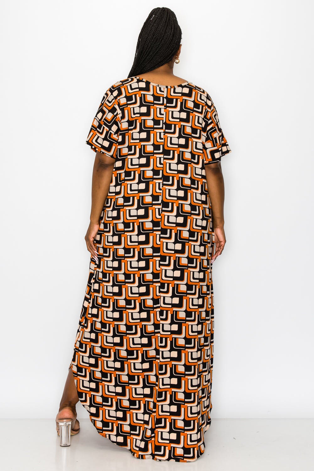 HAZEL POCKET MAXI DRESS, BlackRust / Black, alternate image number 3