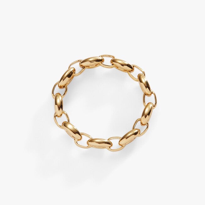 Frozen Mariner Chain Ring, Gold / Gold, alternate image number 1