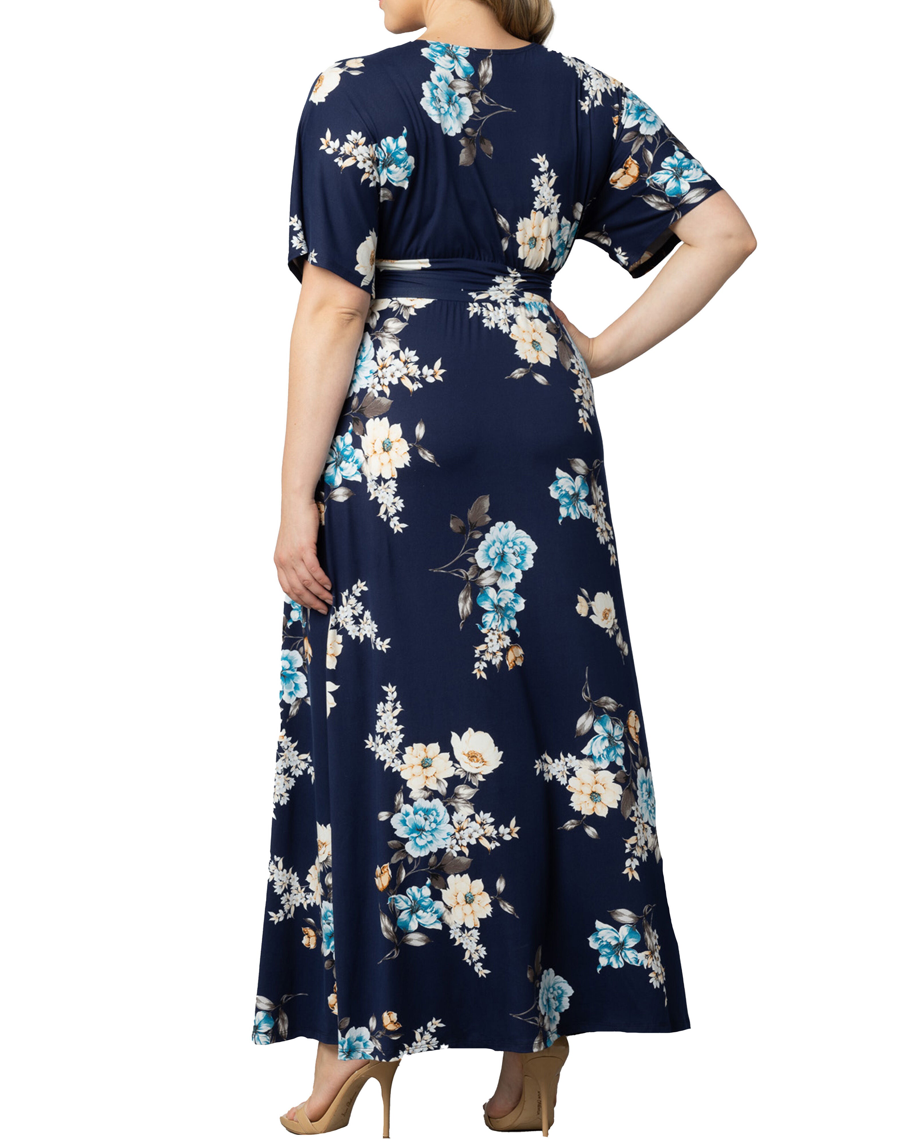 Vienna Maxi Dress, NAVY FLORAL PRINT / Navy, alternate image number 1