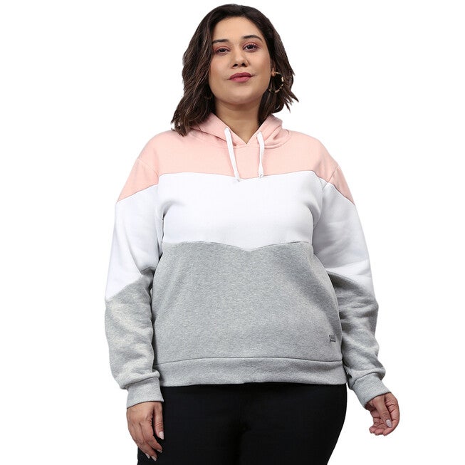 Colour Block Sweatshirt, Light Grey / Light Grey, hi-res image number null
