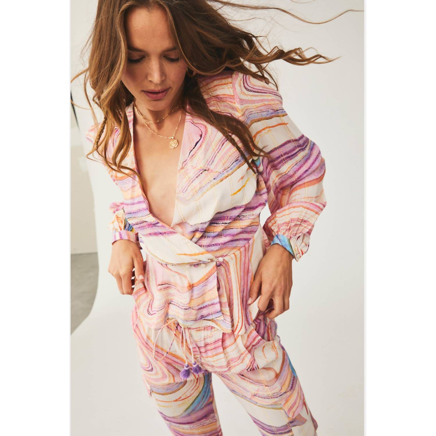 Eira Jogger in Peach/Lilac, , alternate image number 3