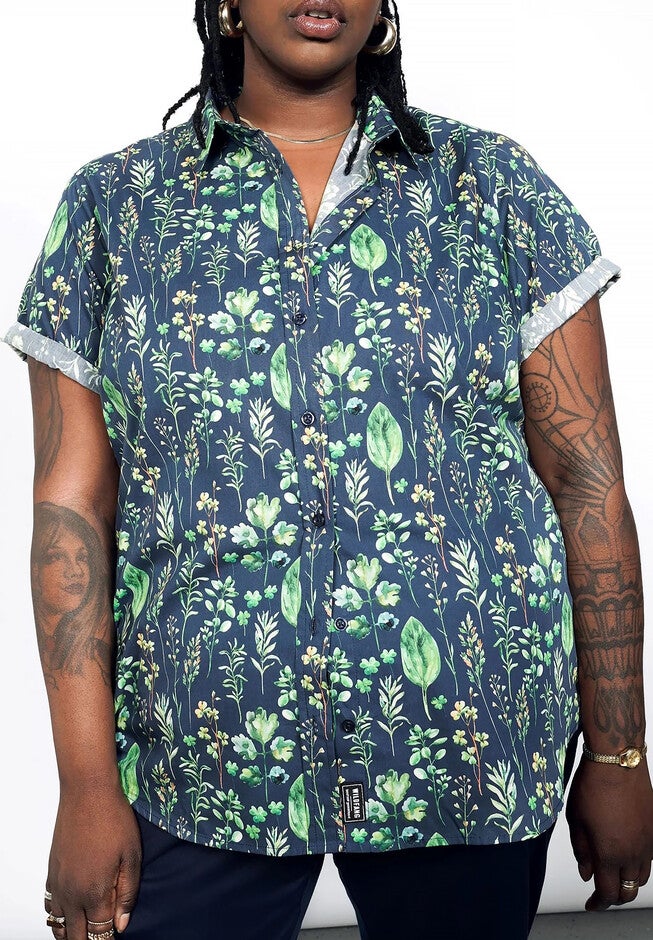 The Essential Button Up, LEAF NAVY / Navy, hi-res image number 0