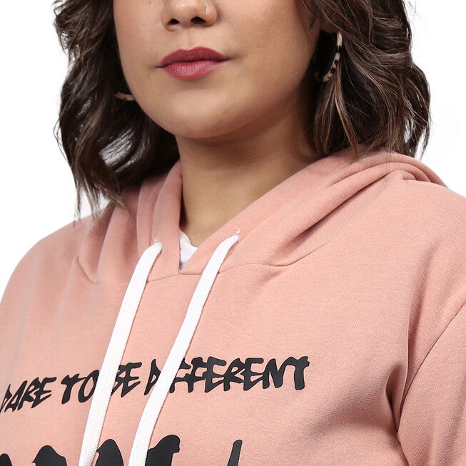 Peach Bird Motif Sweatshirt, Peach / Peach, alternate image number null